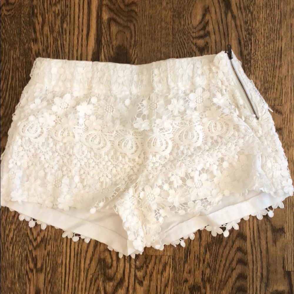 White eyelet shorts!